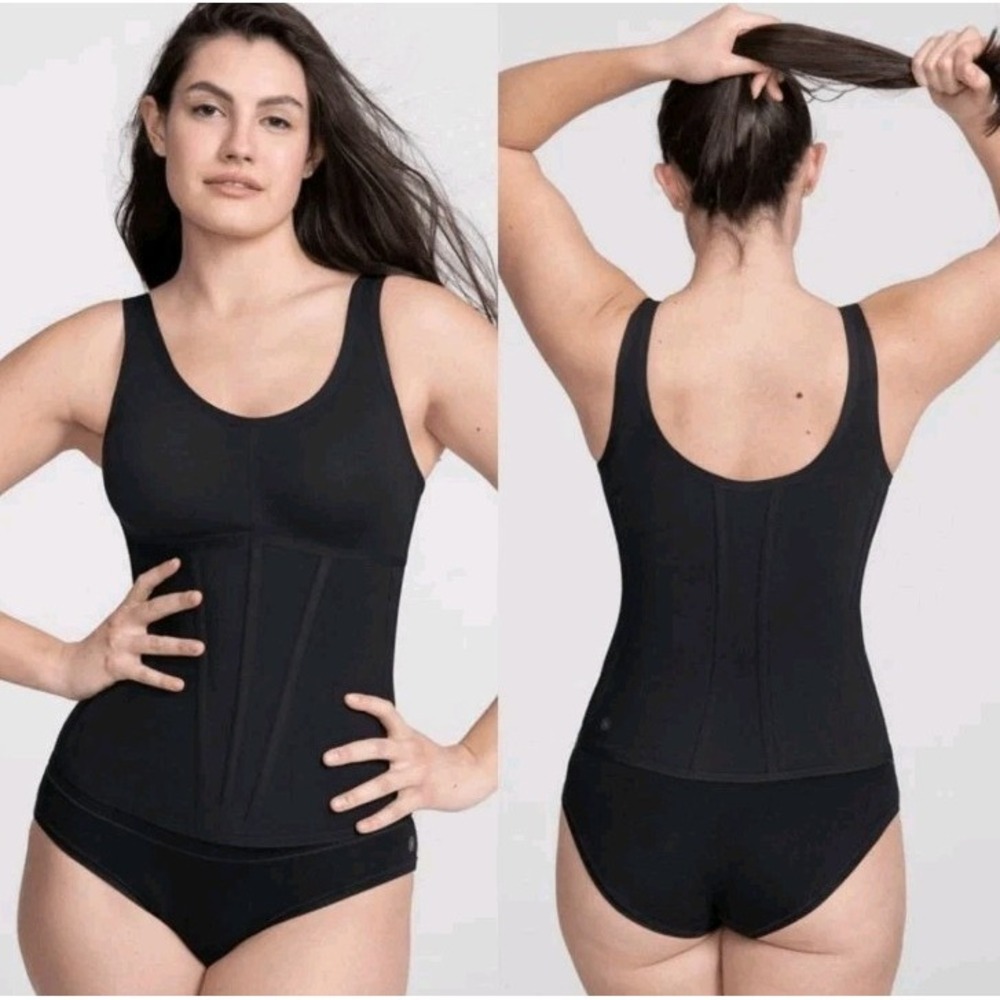 NEW Honeylove‎ Boldness Tank Black Slimming Compression Shape Wear Tank Woman XL